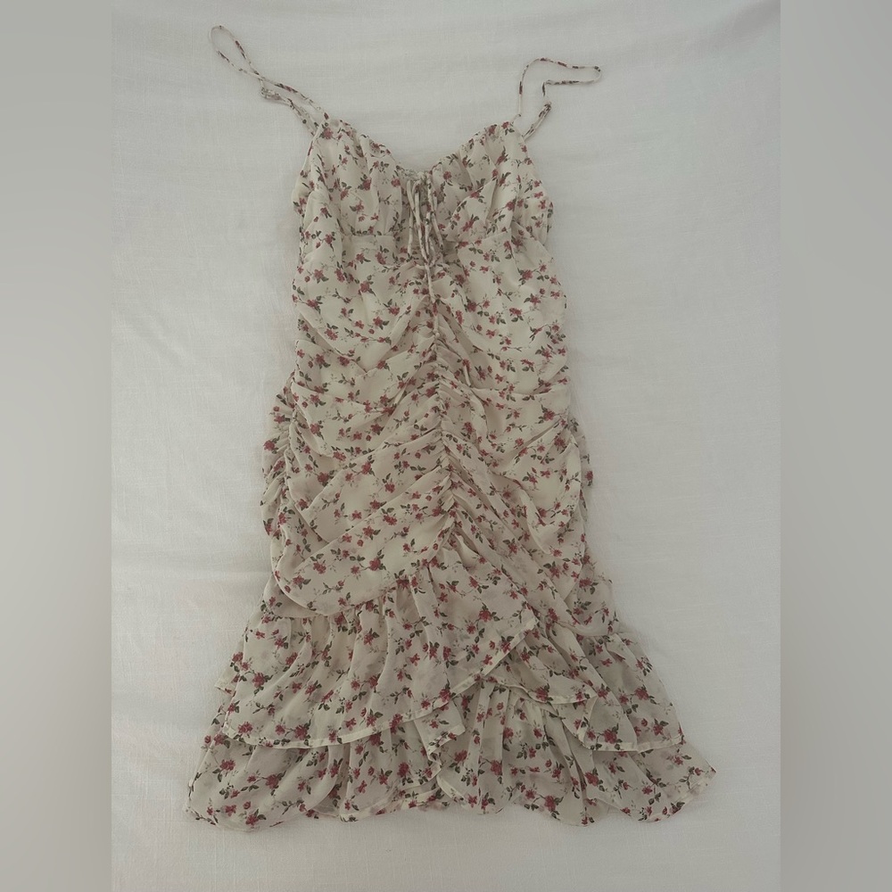 Floral frilly dress